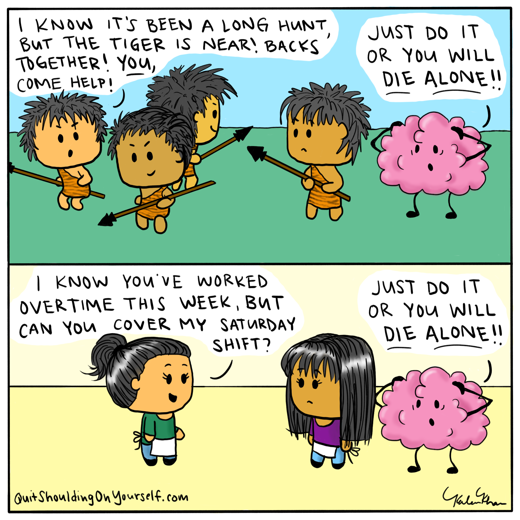 Early ancestors' brains learned that exclusion or rejection meant life or death but today that fear prevents the use of healthy boundaries